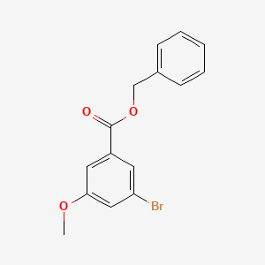 molecular formula C15H13BrO3 B8183633 Benzyl 3-bromo-5-methoxybenzoate 