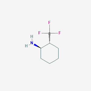 molecular formula C7H12F3N B8183707 trans-2-Trifluoromethyl-cyclohexylamine 