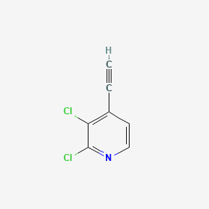 molecular formula C7H3Cl2N B8183733 2,3-Dichloro-4-ethynylpyridine 