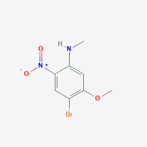 molecular formula C8H9BrN2O3 B8183783 4-bromo-5-methoxy-N-methyl-2-nitroaniline 