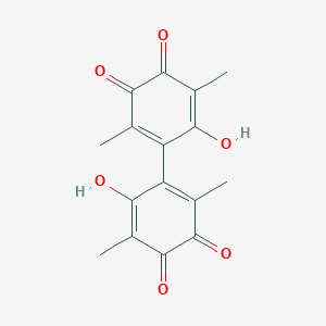B081838 4-Hydroxy-5-(6-hydroxy-2,5-dimethyl-3,4-dioxocyclohexa-1,5-dien-1-yl)-3,6-dimethylcyclohexa-3,5-diene-1,2-dione CAS No. 10493-51-3