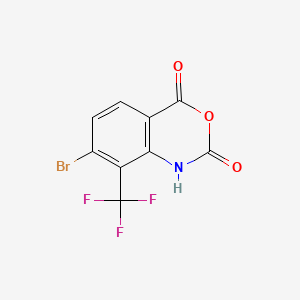 molecular formula C9H3BrF3NO3 B8183852 7-bromo-8-(trifluoromethyl)-1H-3,1-benzoxazine-2,4-dione 