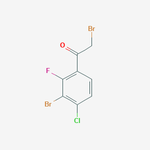 2-Bromo-1-(3-bromo-4-chloro-2-fluorophenyl)ethanone