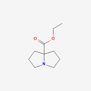 molecular formula C10H17NO2 B8183924 1H-Pyrrolizine-7a(5H)-carboxylic acid, tetrahydro-, ethyl ester CAS No. 78449-71-5