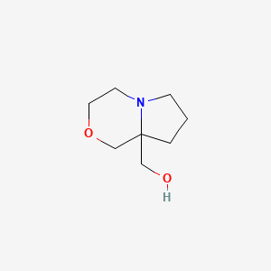 molecular formula C8H15NO2 B8183947 {hexahydro-1H-pyrrolo[2,1-c][1,4]oxazin-8a-yl}methanol 