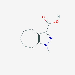 molecular formula C10H14N2O2 B8183966 1-methyl-5,6,7,8-tetrahydro-4H-cyclohepta[c]pyrazole-3-carboxylic acid 