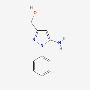 molecular formula C10H11N3O B8184004 (5-amino-1-phenyl-1H-pyrazol-3-yl)methanol 