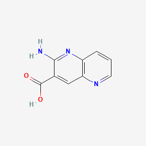 molecular formula C9H7N3O2 B8184005 2-Amino-1,5-naphthyridine-3-carboxylic acid 