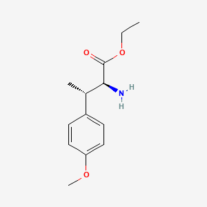 molecular formula C13H19NO3 B8184049 ethyl (2S,3S)-2-amino-3-(4-methoxyphenyl)butanoate 