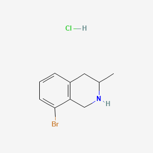 molecular formula C10H13BrClN B8184054 8-Bromo-3-methyl-1,2,3,4-tetrahydroisoquinoline;hydrochloride 