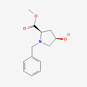 molecular formula C13H17NO3 B8184088 Methyl (2R,4R)-1-benzyl-4-hydroxypyrrolidine-2-carboxylate 
