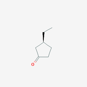 molecular formula C7H12O B8184101 (3S)-3-Ethylcyclopentanone 