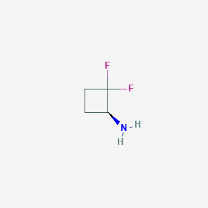 molecular formula C4H7F2N B8184121 (1S)-2,2-difluorocyclobutan-1-amine 