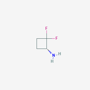 molecular formula C4H7F2N B8184125 (1R)-2,2-difluorocyclobutan-1-amine 