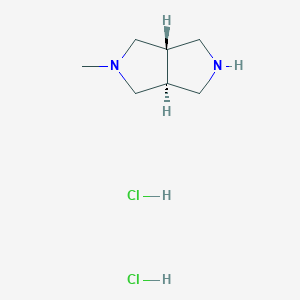 (3aS,6aS)-5-methyl-2,3,3a,4,6,6a-hexahydro-1H-pyrrolo[3,4-c]pyrrole;dihydrochloride