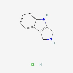 molecular formula C10H11ClN2 B8184254 1,2,3,4-Tetrahydropyrrolo[3,4-b]indole;hydrochloride 