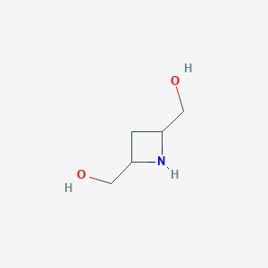 molecular formula C5H11NO2 B8184306 Azetidine-2,4-diyldimethanol 