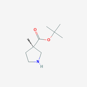 tert-butyl (3R)-3-methylpyrrolidine-3-carboxylate