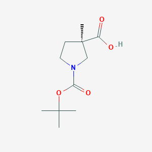 (3R)-1-(Tert-butoxycarbonyl)-3-methylpyrrolidine-3-carboxylic acid