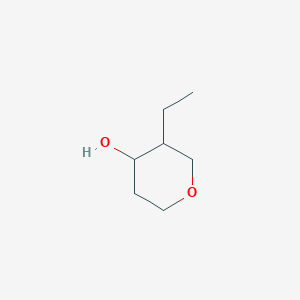 molecular formula C7H14O2 B8184365 3-Ethyloxan-4-ol 