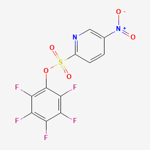 molecular formula C11H3F5N2O5S B8184372 (2,3,4,5,6-Pentafluorophenyl) 5-nitropyridine-2-sulfonate 