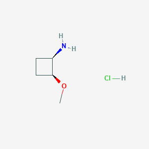 molecular formula C5H12ClNO B8184381 cis-2-Methoxy-cyclobutylamine hydrochloride 