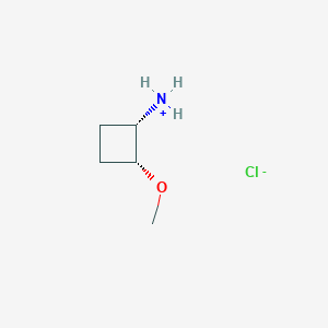 molecular formula C5H12ClNO B8184389 [(1S,2R)-2-methoxycyclobutyl]azanium;chloride 