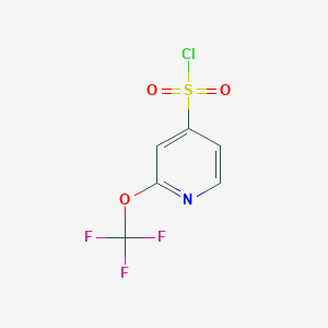 molecular formula C6H3ClF3NO3S B8184405 2-(Trifluoromethoxy)pyridine-4-sulfonyl chloride 
