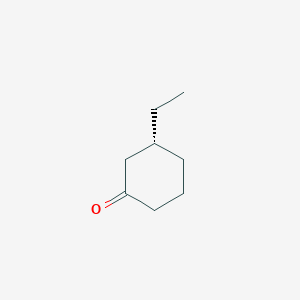 molecular formula C8H14O B8184444 Cyclohexanone, 3-ethyl-, (3R)- CAS No. 74006-74-9