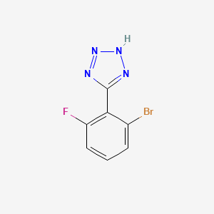 molecular formula C7H4BrFN4 B8184467 5-(2-bromo-6-fluorophenyl)-2H-tetrazole 