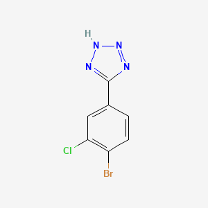 molecular formula C7H4BrClN4 B8184482 5-(4-bromo-3-chlorophenyl)-2H-tetrazole 