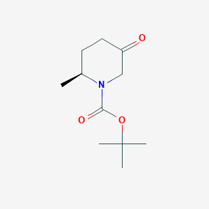molecular formula C11H19NO3 B8184491 (S)-tert-Butyl2-methyl-5-oxopiperidine-1-carboxylate 