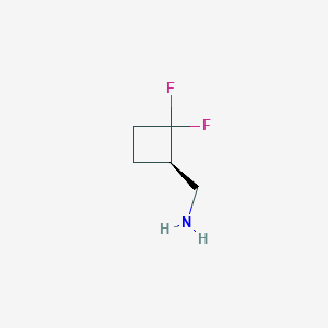 molecular formula C5H9F2N B8184528 (R)-(2,2-Difluorocyclobutyl)methanamine 