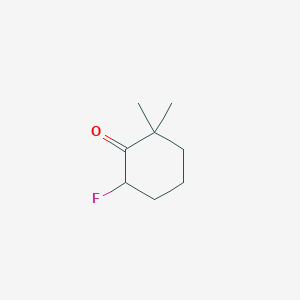 molecular formula C8H13FO B8184604 6-Fluoro-2,2-dimethylcyclohexan-1-one 