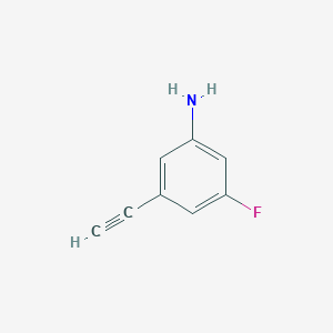 molecular formula C8H6FN B8184638 3-Ethynyl-5-fluoroaniline 