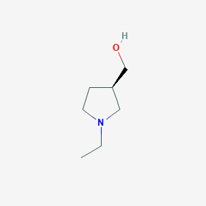 molecular formula C7H15NO B8184666 (R)-3-hydroxymethyl-ethyl-pyrrolidine 