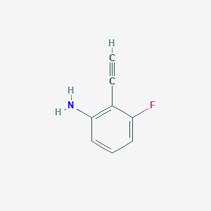 molecular formula C8H6FN B8184700 2-Ethynyl-3-fluoroaniline 