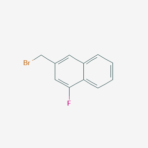 molecular formula C11H8BrF B8184728 2-(Bromomethyl)-4-fluoronaphthalene 