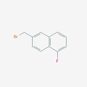 molecular formula C11H8BrF B8184733 6-(Bromomethyl)-1-fluoronaphthalene 