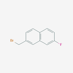 molecular formula C11H8BrF B8184736 2-(Bromomethyl)-7-fluoronaphthalene CAS No. 64168-12-3