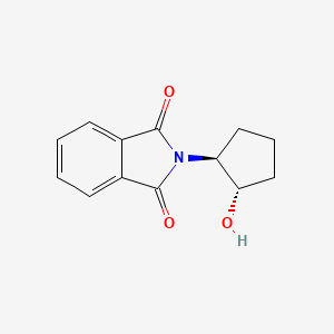 molecular formula C13H13NO3 B8184769 2-[(1S,2S)-2-Hydroxy-cyclopentyl]-isoindole-1,3-dione 