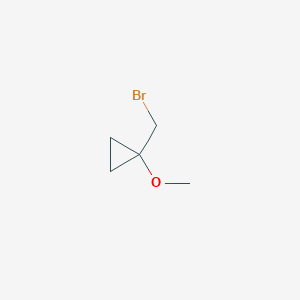 molecular formula C5H9BrO B8184789 1-(Bromomethyl)-1-methoxycyclopropane 