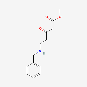 molecular formula C13H17NO3 B8184793 5-(苄氨基)-3-氧代戊酸甲酯 