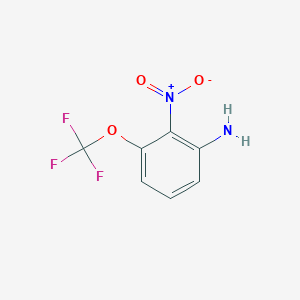 molecular formula C7H5F3N2O3 B8184831 2-Nitro-3-trifluoromethoxy-phenylamine 