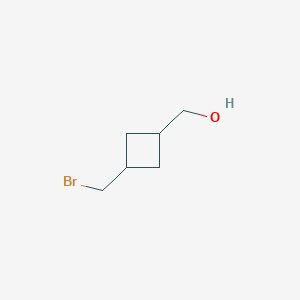 molecular formula C6H11BrO B8184910 (3-Bromomethyl-cyclobutyl)-methanol 