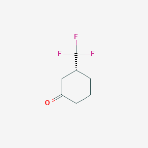 molecular formula C7H9F3O B8184980 (R)-3-Trifluoromethyl-cyclohexanone 