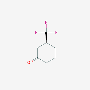 molecular formula C7H9F3O B8184981 (S)-3-Trifluoromethyl-cyclohexanone 