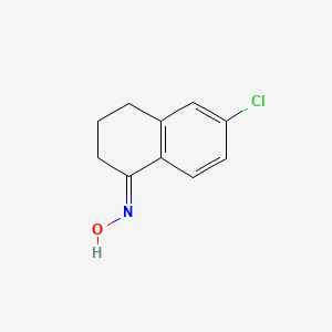 molecular formula C10H10ClNO B8184983 (NE)-N-(6-chloro-3,4-dihydro-2H-naphthalen-1-ylidene)hydroxylamine 