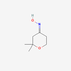 molecular formula C7H13NO2 B8184985 (NZ)-N-(2,2-dimethyloxan-4-ylidene)hydroxylamine 