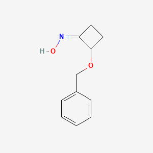 molecular formula C11H13NO2 B8184991 (NZ)-N-(2-phenylmethoxycyclobutylidene)hydroxylamine 